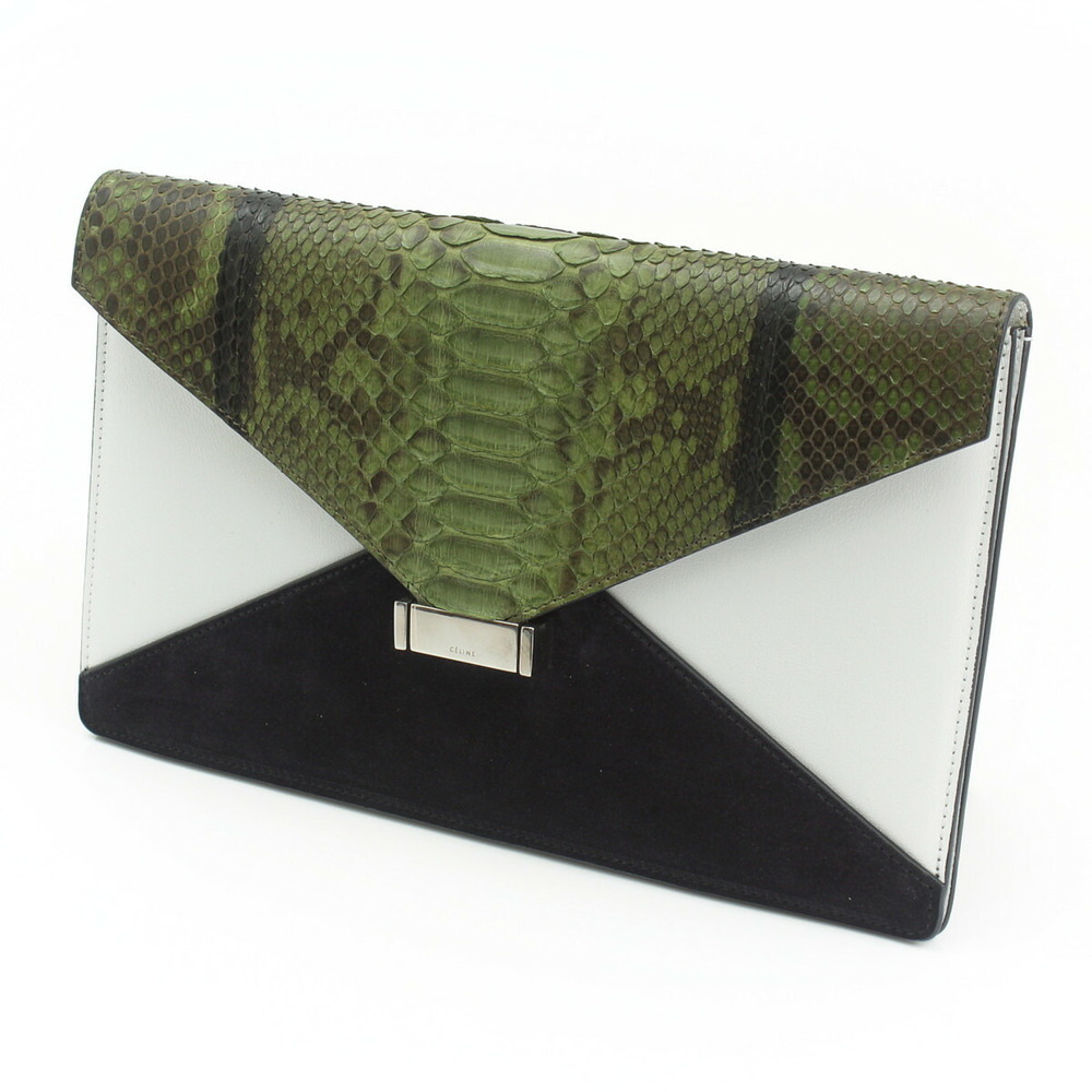 Celine Clutch Diamond Python Bag - Picture 2 of 9